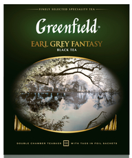 Чай Greenfield Earl Grey Fantasy черный (2г x 100шт), 200г