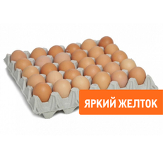 Яйцо куриное Праксики Деревенское мытое С1 яркий желток, 180шт