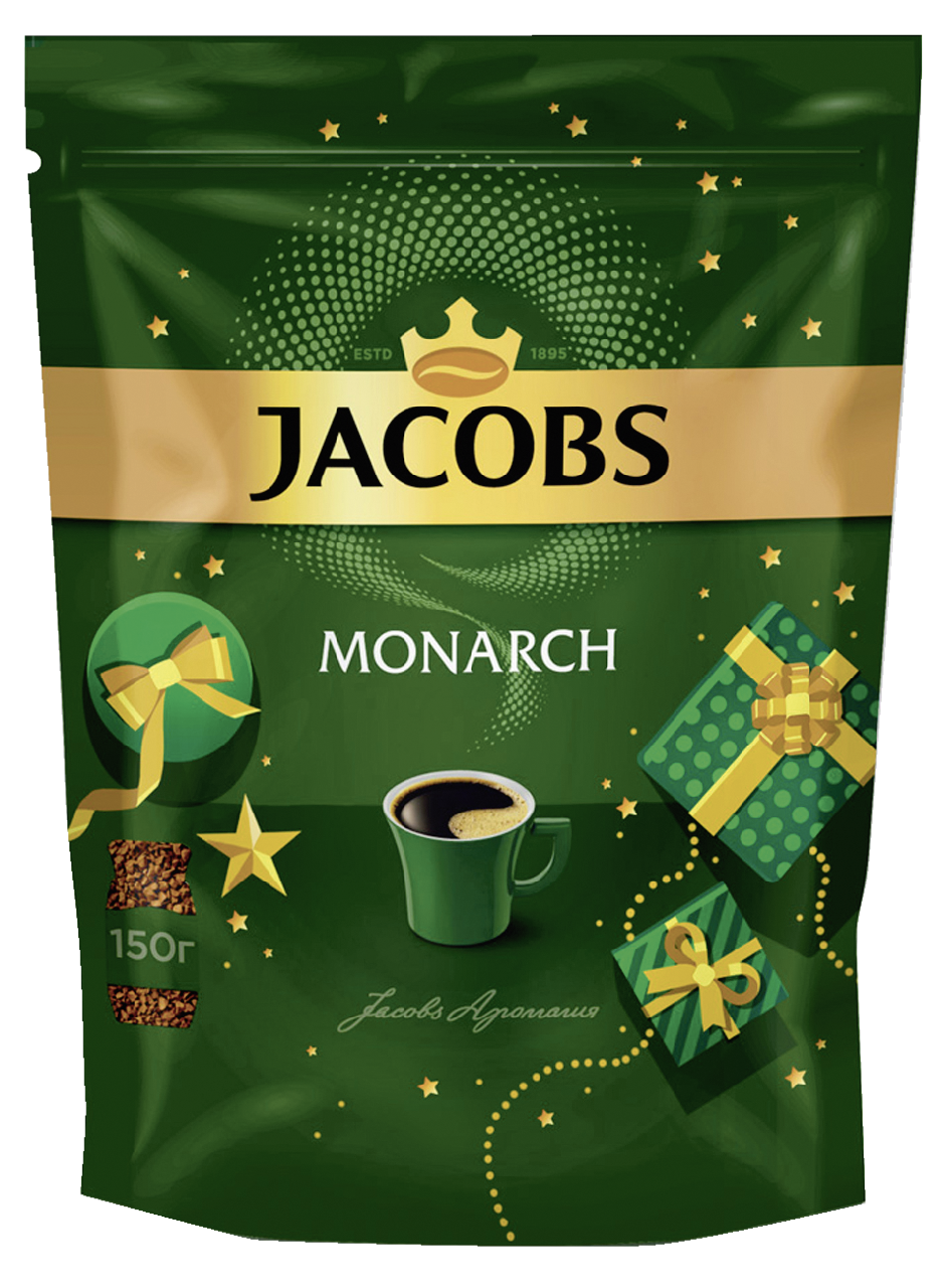 Кофе Jacobs Monarch растворимый сублимированный, 150г купить с доставкой на  дом, цены в интернет-магазине