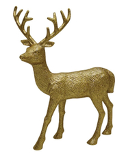 Tarrington House Олень рождественский золотой, 31см