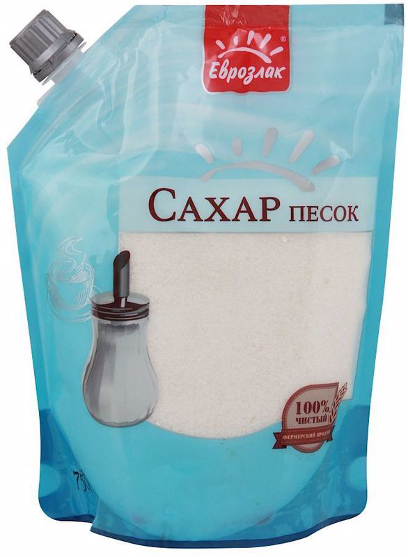 Сахар-песок Еврозлак белый, 750г