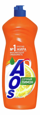 Жидкость для мытья посуды AOS Лимон, 900мл