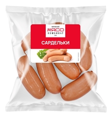 Сардельки Кировский мясокомбинат свиные мини в натуральной оболочке, ~500г