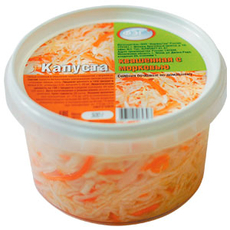 Капуста квашеная с морковью, 500г