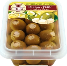 Оливки Greko с сыром фета, 240г