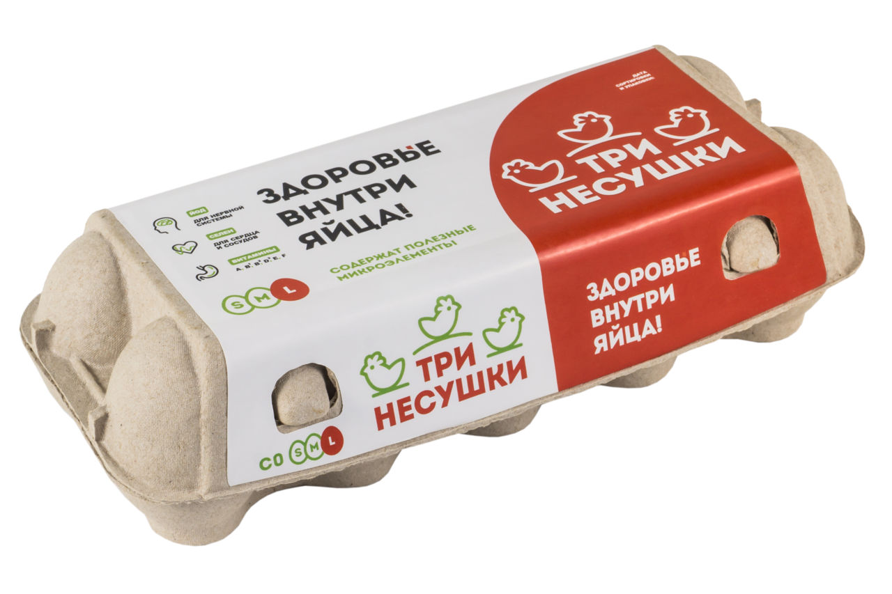 Яйцо куриное Три несушки С0, 10шт