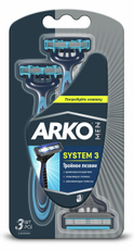 Станок для бритья Arko System 3, 3шт