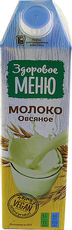 Напиток растительный овсяный Здоровое меню Классический, 1л