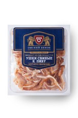 Ушки свиные Омский бекон к пиву копчено-вареные, 200г