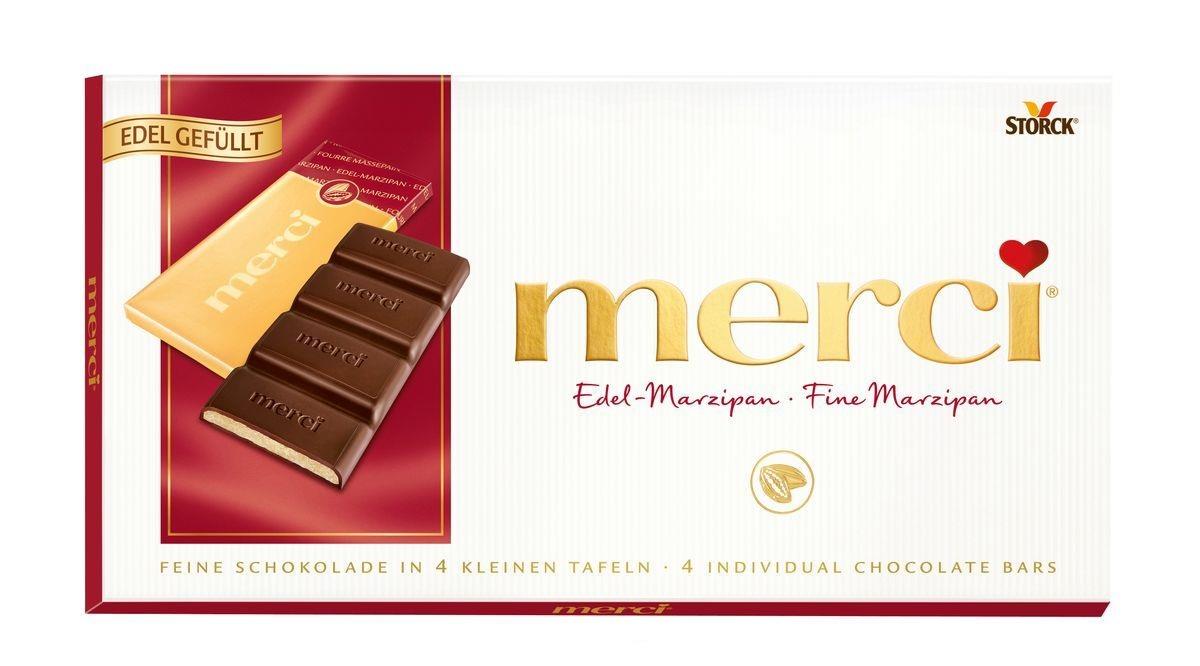 Шоколад MERCI марципан 112 г