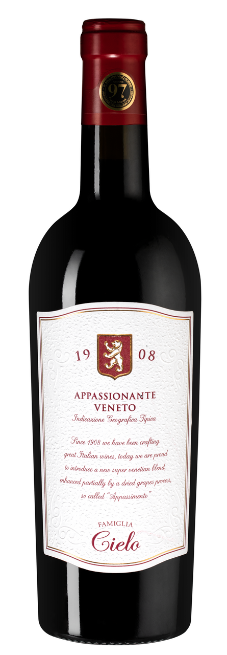 Изображение товара Вино Cielo 1908 Appassionante Rosso красное полусухое, 0.75л