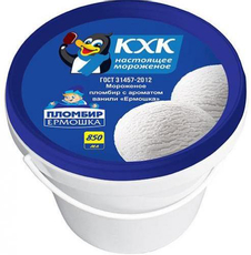 Мороженое пломбир Кировский ХК Ермошка Ванильное, 400г