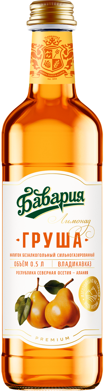 Напиток Бавария Груша газированный, 500мл