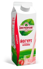 Йогурт Дмитрогорский клубника 1.5%, 450г