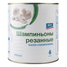 Шампиньоны резаные ARO 3100 мл