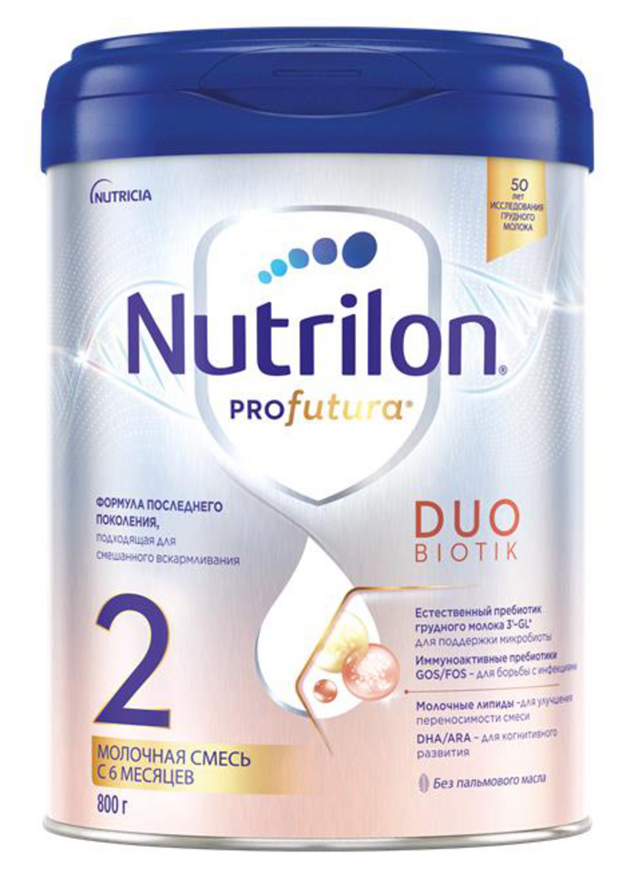 Изображение товара Смесь молочная Nutrilon Profutura 2 6-12 месяцев, 800г