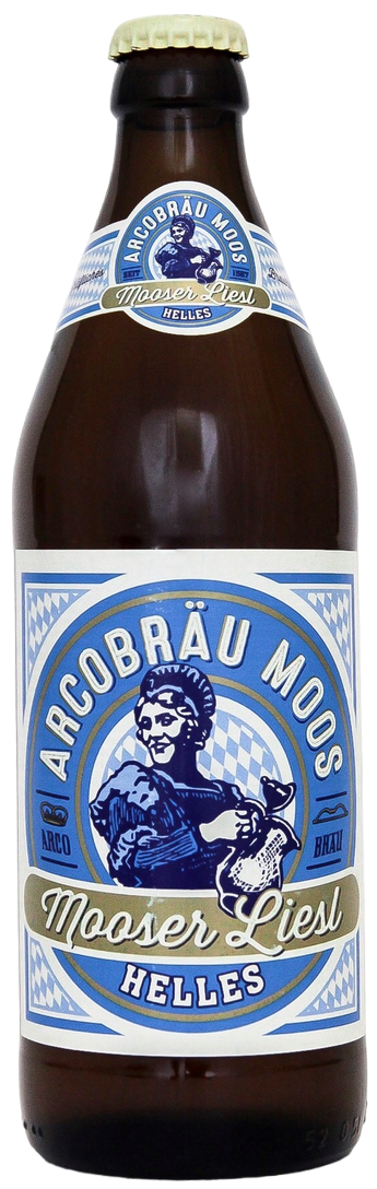 Пиво Arcobrau Mooser Liesl светлое, 0.5л купить по выгодной цене, самовывоз  алкоголя из магазина в Москве