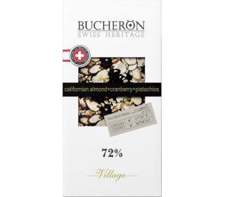 Шоколад BUCHERON с кусочками клюквы, 100г