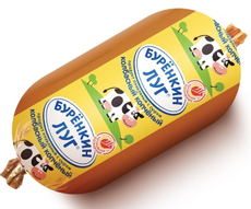 Продукт плавленый с сыром Буренкин луг колбасный копченый 40%, 350г