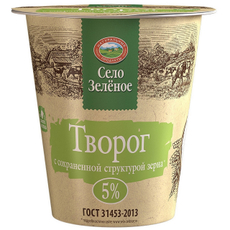Творог Село Зеленое 5%, 220г