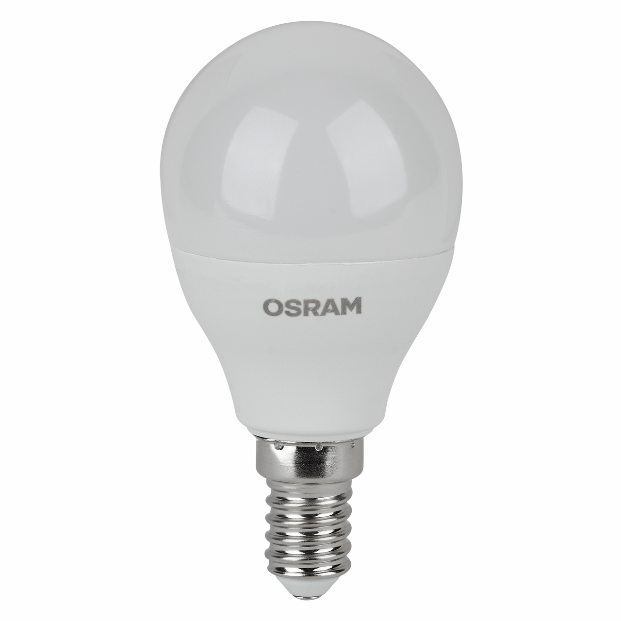 Лампа светодиодная Osram E14 5Вт нейтральный белый свет шар