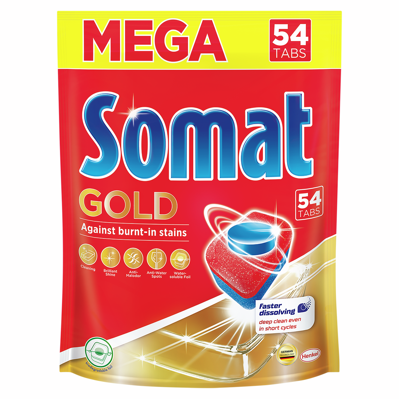 Таблетки для посудомоечной машины Сомат Gold, 54шт