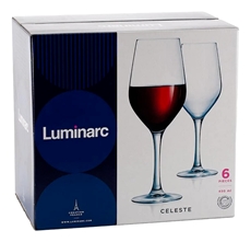 Набор бокалов для красного вина Luminarc Celeste, 450мл х 6шт