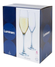 Набор бокалов для шампанского Luminarc Celeste, 160мл х 6шт