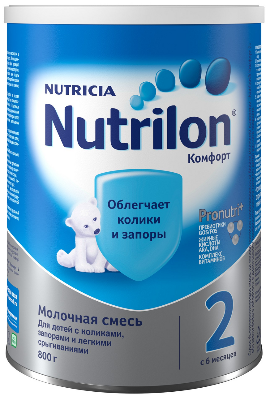 Изображение товара Детская смесь Nutrilon 2 Комфорт с 6 месяцев 800г