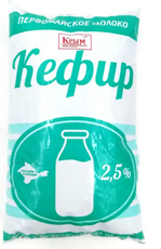 Кефир Первомайское молоко 2.5%, 900г