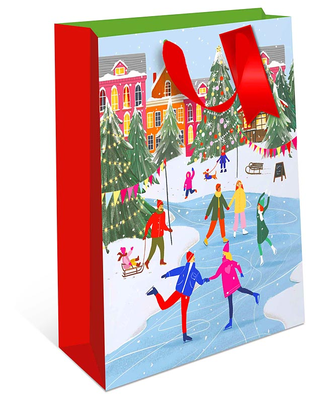 Изображение товара Сумка бумажная Арт и Дизайн Premium Елочка, 26 x 36 x 11см