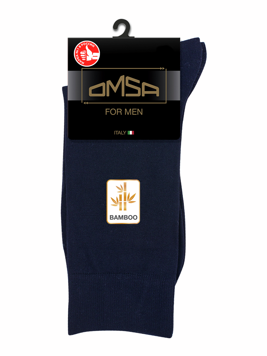Носки мужские Omsa Classic 205 Bamboo синие, 39-41
