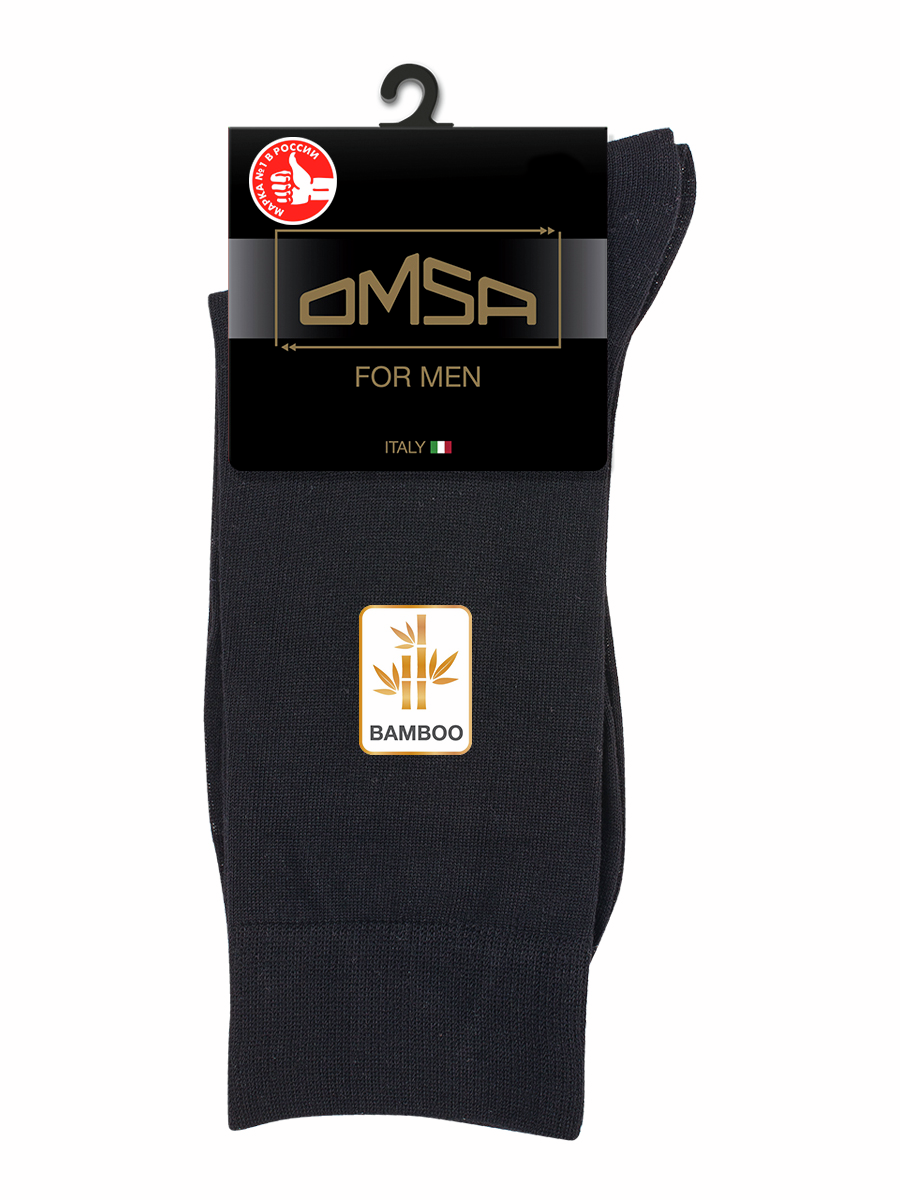 Носки мужские Omsa Classic 205 Bamboo черные, 39-41