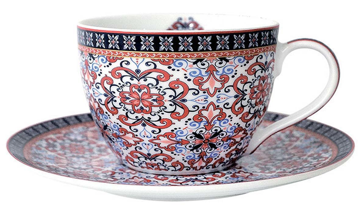 Чайная пара Home Collection Mauritania фарфор, 250мл