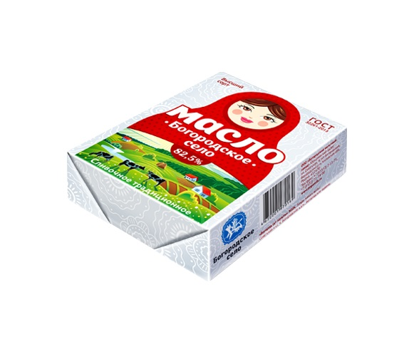 Масло сливочное Богородское село Традиционное ГОСТ 82.5%, 180г