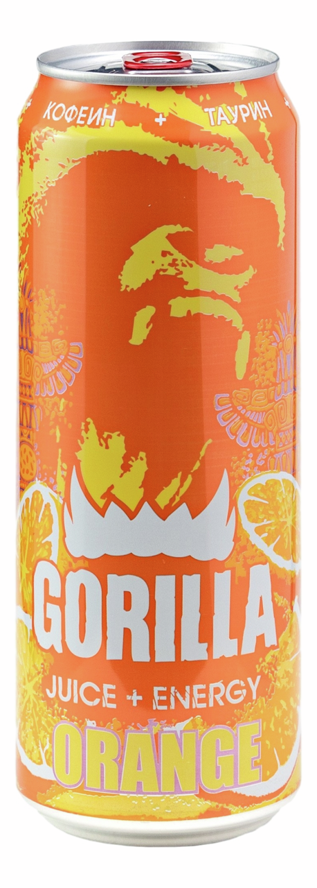 Энергетический напиток Gorilla Orange, 450мл