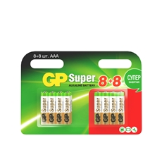 Батарейки GP Super Alkaline АА (8+8), 16шт