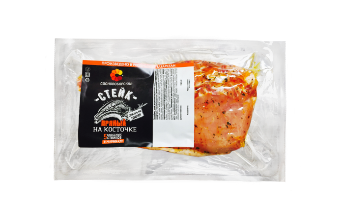 Стейк Сосновоборская из свинины пряный на косточке