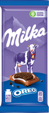 Шоколад молочный Milka Oreo Sandwich с круглым печеньем, 92г