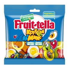Мармелад жевательный Fruittella Крутой микс с фруктовым соком, 150г