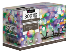 Электрогирлянда нить Glos 300Led мультиколор, 30м