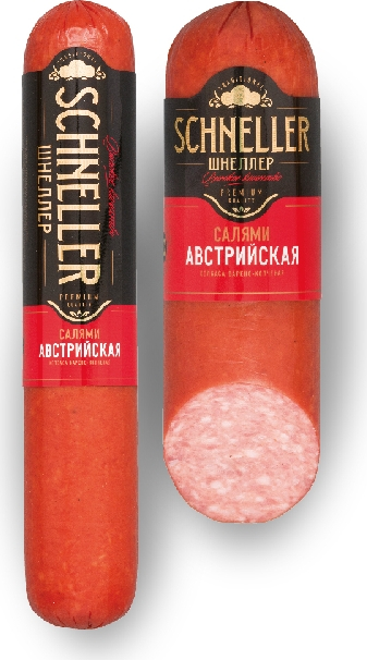 Колбаса Schneller Салями Австрийская варено-копченая, 225г купить с ...