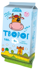 Творог Балтком ГОСТ 9%, 180г