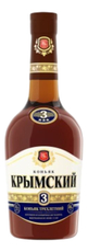 Коньяк Крымский Российский 3 звезды, 0.5л