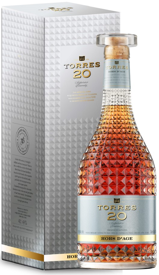 Изображение товара Бренди Torres 20 Hors D'Age 0.7 л в подарочной упаковке Испания