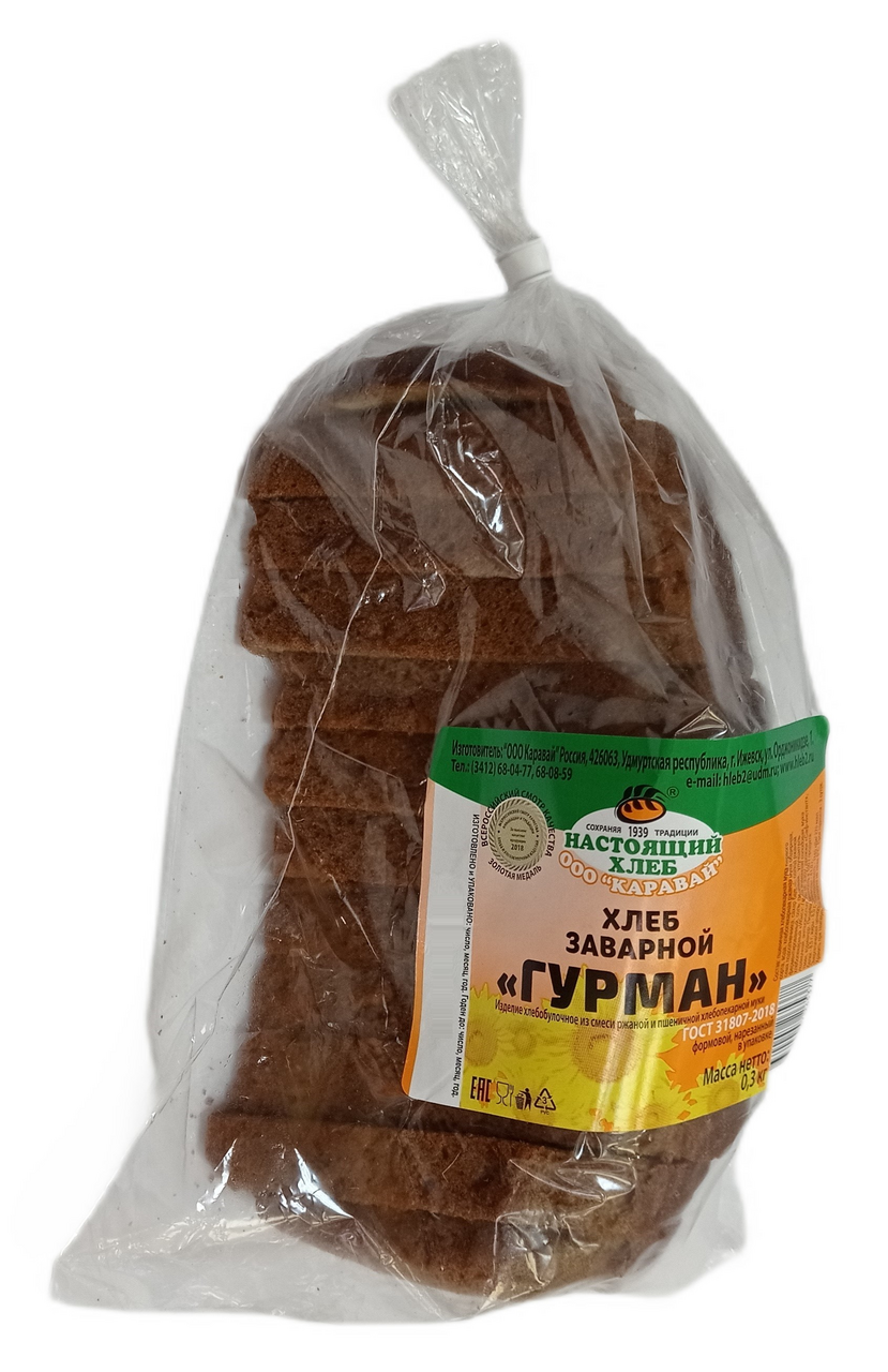 Хлеб Каравай Гурман заварной, 300г купить с доставкой на дом, цены в ...