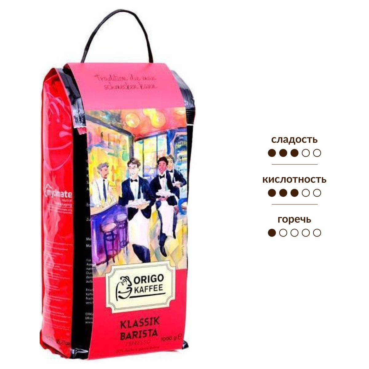 Изображение товара Кофе Origo Kaffee Klassik Barista Espresso в зернах, 1кг