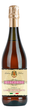 Вино игристое Giacondi Lambrusco розовое полусладкое, 0.75л