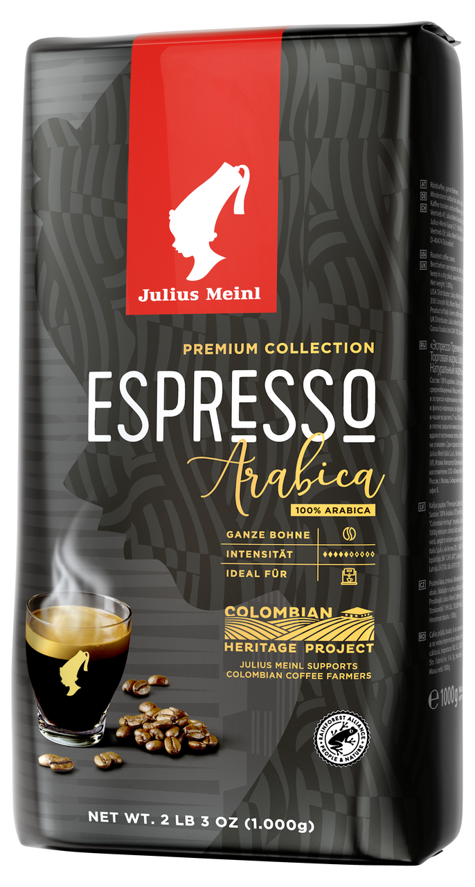 Кофе зерновой эспрессо Премиум JULIUS MEINL, 1 кг