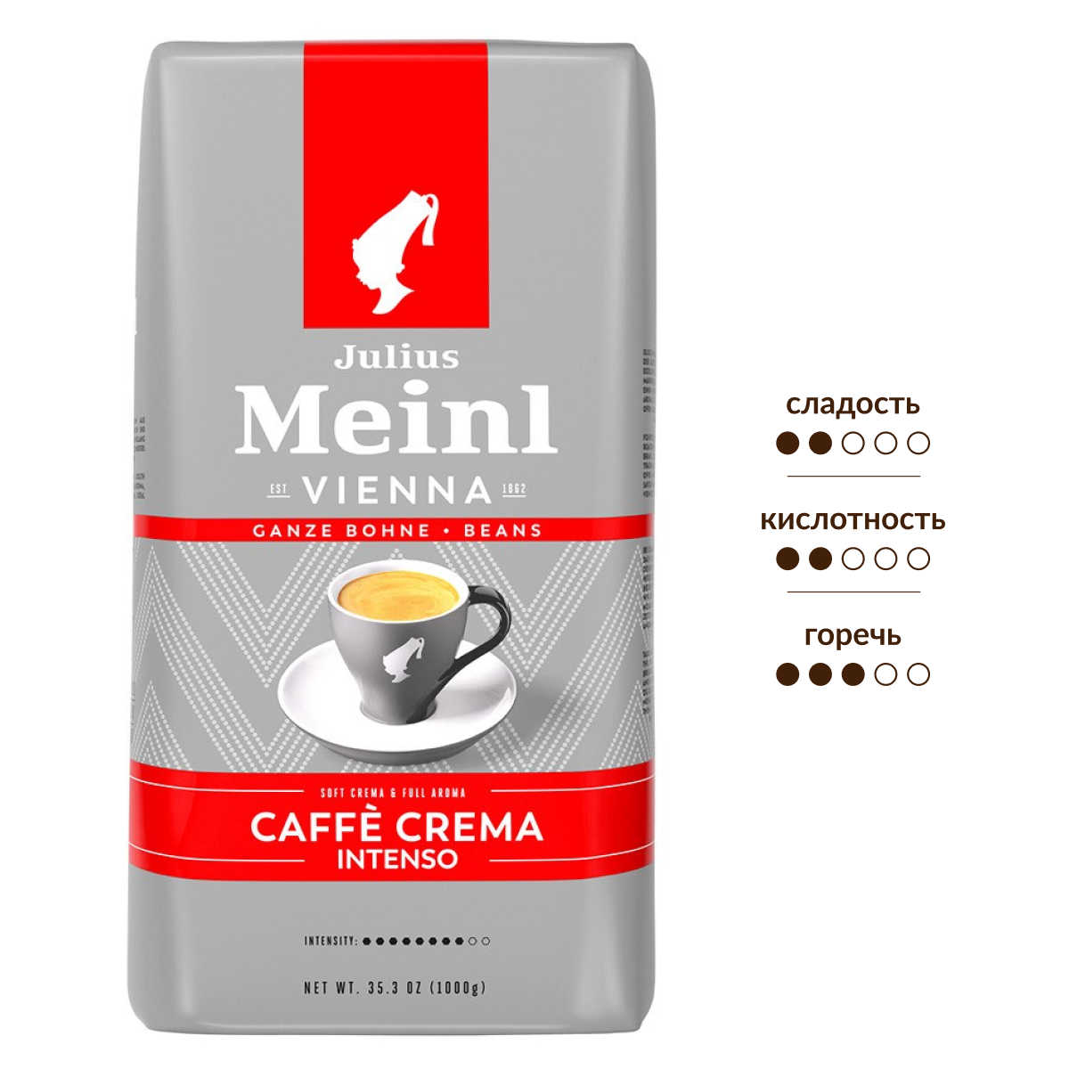 Изображение товара Кофе Julius Meinl Caffe Crema Intenso Trend Collection в зернах, 1кг